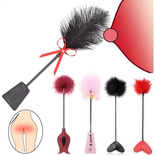 Sex Toys For Women Feather Bondage Whip Fetish Spanking Paddle Erotic Slave Flogger Adult Games Sex Furniture Bdsm Sexules Toys