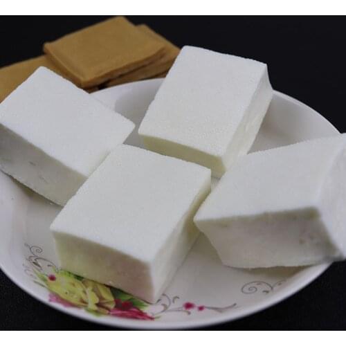 Artificial Decorative Foods PVC Simulated Tofu Model Plastic Food Pretend Play Nutrition Dishes Props Kids Play Toys