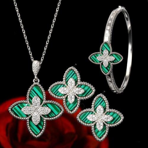 Janekelly African 3pcs Wedding Bridal Zirconia Jewelry Sets For Women & more Dubai Nigeria CZ Crystal