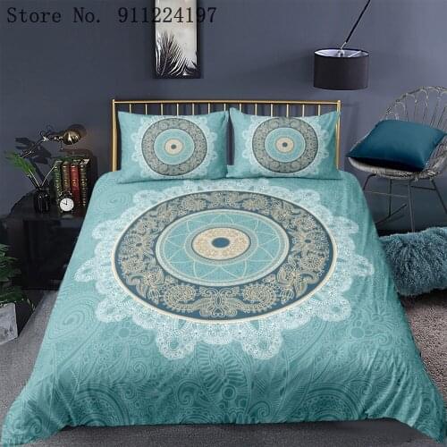 3D Dream Catcher Bedding Set Bohemia Duvet Cover Comfortable Bed Sheet Single Double Queen King Bedclothes Home Textiles