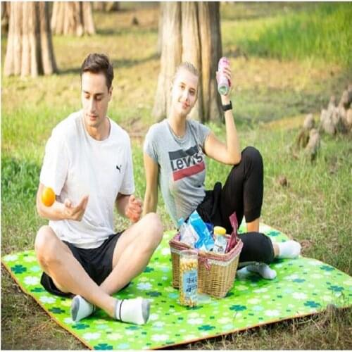 New 130*150CM Picnic Anti-skip Carpets, Oxford Fabric Camping Outdoor Beach Tent Mat Waterproof Padded Lawn Carpet