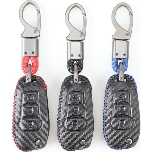 Kutery 3 Butttons Leather Car Remote Key Case For Ford Focus Everest Explorer Edge Kuga Car Styling