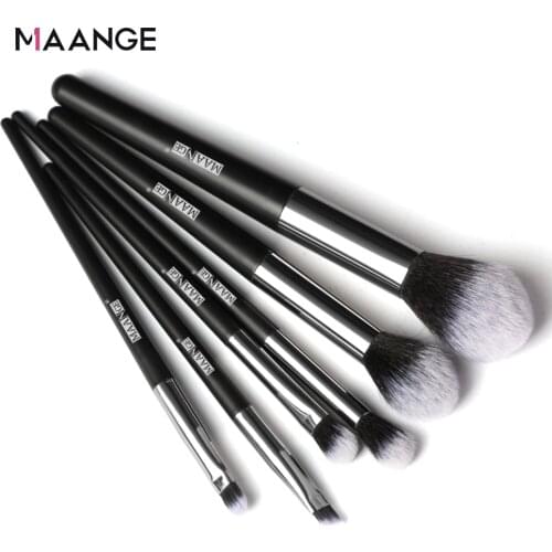 MAANGE New 5/6Pcs Make Up Brushes Professional Foundation Powder Eye Shadow Blending Brush Pincel Maquiagem Makeup Brush Set Kit
