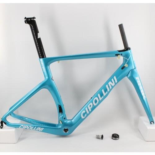 Newest blue 700C Racing Road bike 3K full carbon fibre bicycle frame carbon fork+seatpost+clamp+headsets lightest Free shipping