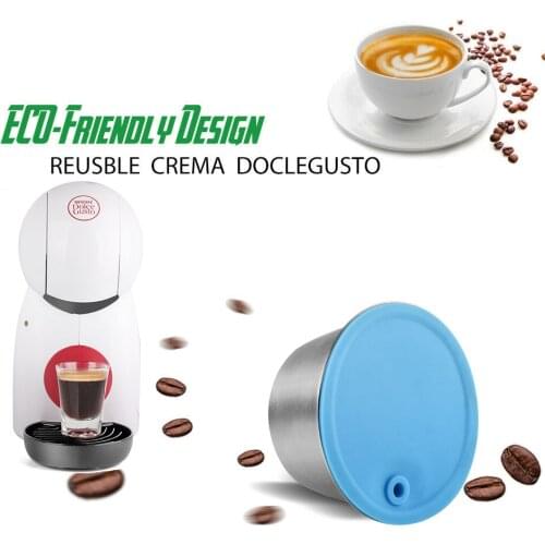 Update Crema Coffee Capsule for Nacafe Dolce Gusto Coffee Capsule Reusbale Stainless Steel Coffee Filter for Piccolo XS Maker