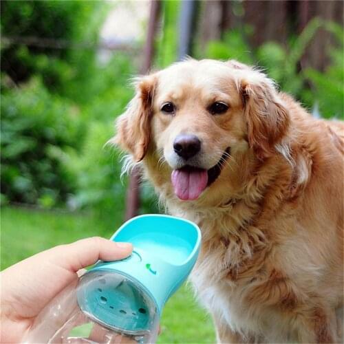 350ML Portable Pet Dog Water Bottle Travel Dog Bowl Cups Dogs Cats Feeding Water Outdoor For Puppy Cat Pets Products