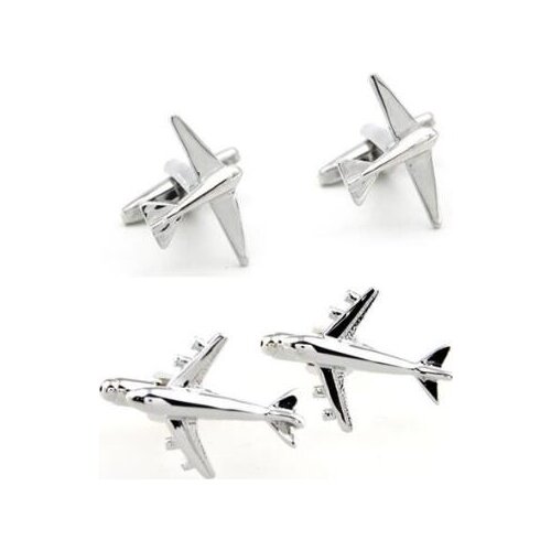 20pairs/lot Quality Plane Cufflinks Classic Fighter Cuff Links Silver Airplane Gemelos Jewellery Mens Jewelry Accessory