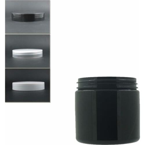 10pcs/Lot 200ml Black Round Pet Jar With White/Transparent Plastic Cap W/Pe Liner ,Jar,Cosmetic Jar,Plastic Container,Bottle