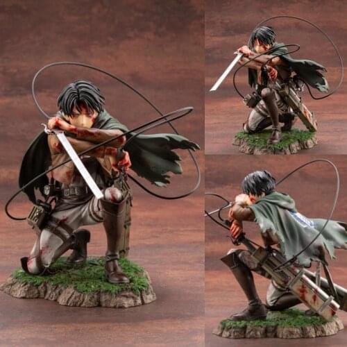 18cm Attack on Titan Eren Jaeger Action Figure Doll Ver. Levi PVC Figurine Rivaille Collection Model Plastic Toys