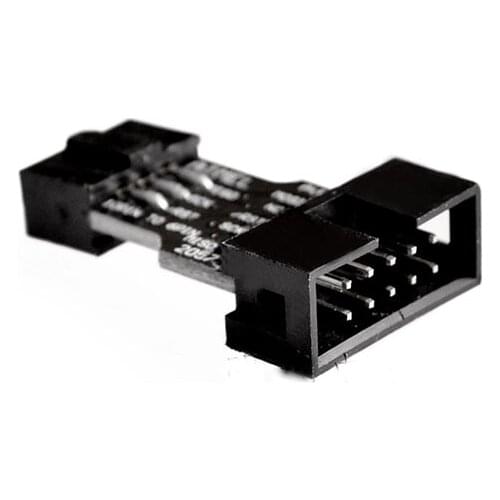 2pcs/lot DC3 10 Pin to FC 6 Pin Adapter Board Converter PCB for AVRISP MKII USBASP STK500