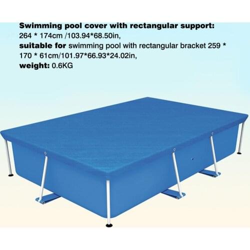259x170cm Pool Sunshade Cover Cloth Frame Pool For Garden Swimming Pool Cover Rainproof Dust Cover