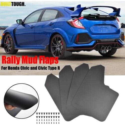 4x Mudflaps Mud Flaps Splash Guards Mudguard For Honda Civic Type R S EK9 EP3 C Package FD2 FN2 Mugen RR RC GT FK2 FK8 GX Type-R