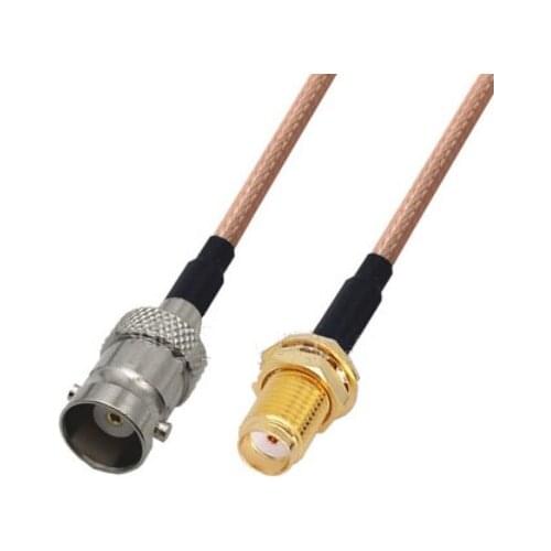 SMA Female to BNC Female Connector Pigtail Jumper RG316 Cable 50 ohm