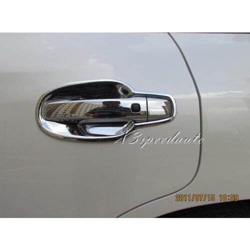 Chromed Door Handle Cover Bowl For Toyota Land Crusier 200 LC200 FJ200 2008 2009 2010 2011