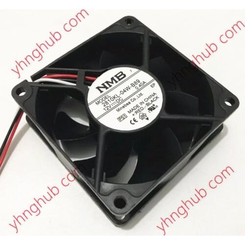 NMB-MAT 2810KL-04W-B89 P51 DC 12V 0.40A 70x70x25mm 3-Wire Server Cooling Fan