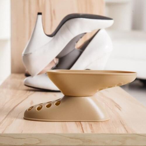 High Heel Shoes Rack Bilayer Plastic Organizer Shelf Space-saving Storage Stand