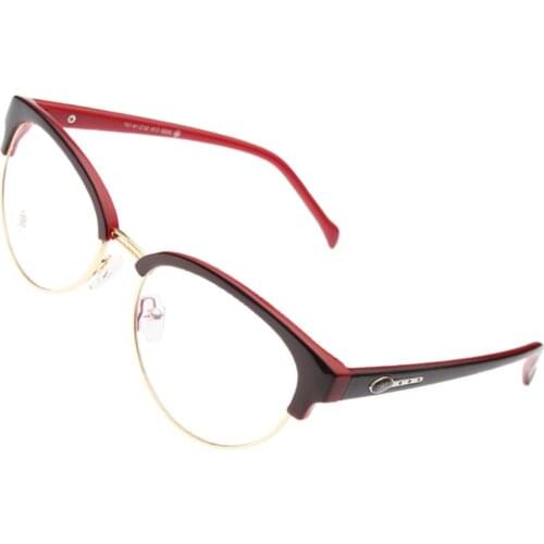 Clear Lens Semi-Rimless Glasses Women Men Goggle Eyewear Anti Blue Light Business Eyewear Unisex