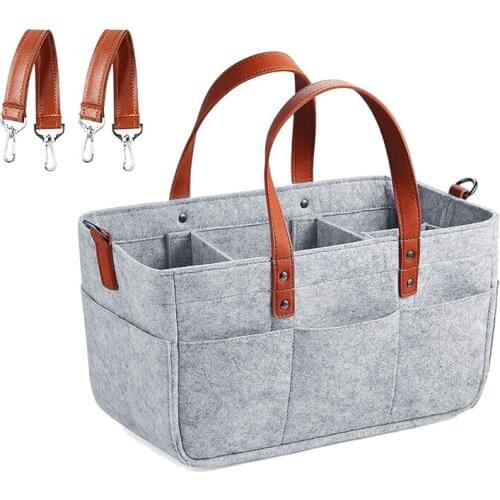 Baby Diaper Caddy Organizer for Hanging Portable Nursery Storage Bin Diaper Holder Storage Basket for Car&Baby Shower