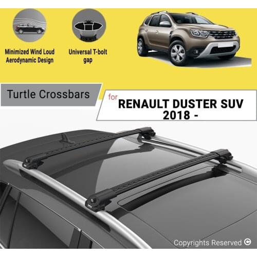 BARS FOR RENAULT DUSTER (HM) SUV 2018 ON ALUMINUM ALLOY SIDEBARS CAR ROOF RACK LUGGAGE CARRIER CROSSBAR