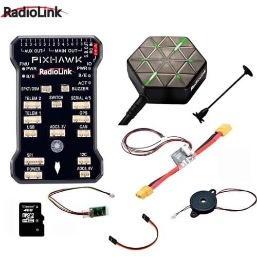 Original Radiolink PIXHAWK Flight Controller M8N GPS for AT9/AT10 Remote Controller OSD DIY RC Multicopter Drone