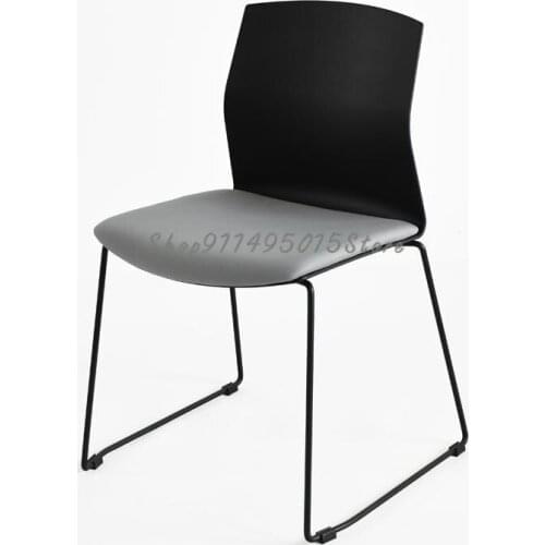 Stackable Conference Chair Simple Conference Room Activity Training Chair Simple Leisure No Armrest Meeting Dining Chair