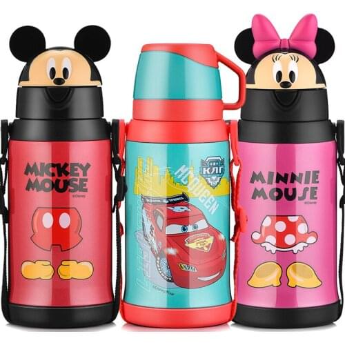 Disney Insulation Straw Triple Cover To Prevent The Removal of Student Vacuum Flask