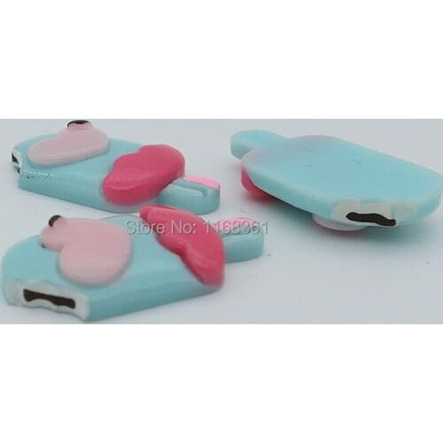 1pcs/lot resin flat back blue ove Icecream 24mm simulation of food Cabochon Scrapbook DIY phone decoration B405-8