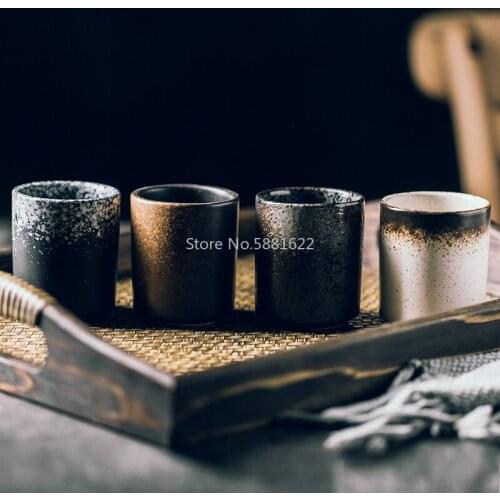 150ml 200ml Japanese Style Teacup Water Cup Stoneware Ceramic Hand-painted Kungfu Teacup Cuisine Drinkware