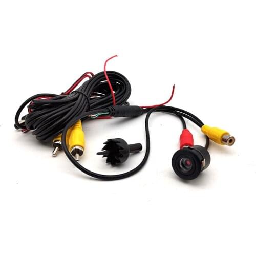 18.5mm Hole Car Vehicle Rearview Front Side View Rear View Camera With Mirror Image Parking Line Convert Line Waterproof
