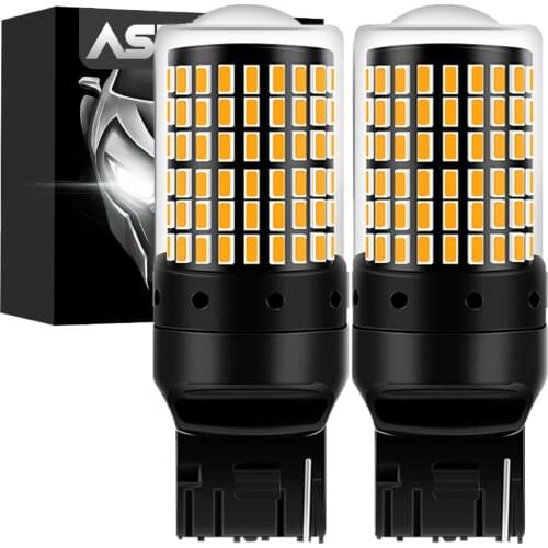 2X Super Bright 7440 W21W 7443 T20 BA15S P21W 1157 BAY15D P21/5W Car Led Reversing Light Stop Brake Lamp Auto Turn Signal Bulb
