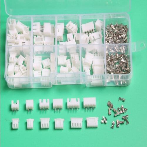 60 sets 2p 3p 4 pin 5pin xh 2.54mm Pitch Terminal Housing Pin Header terminal Connector with box connector