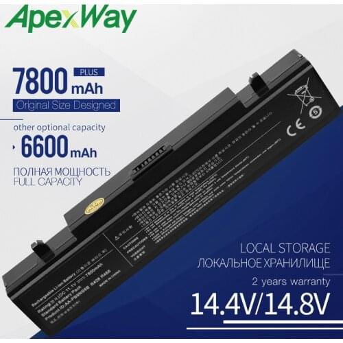 ApexWay 6600mAh 11.1 v 9 Cells AA-PB9NS6B AA-PB9NC6B laptop battery for SAMSUNG R468 R458 R522 R580 R540 R530 R519 np350v5c