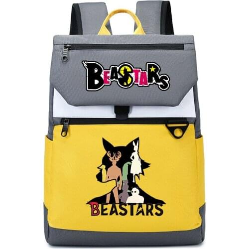 BEASTARS Anime School Bags Girls Pink Bookbag Oxford Kawaii Travel Backpack Cartoon Unisex Laptop Bagpack