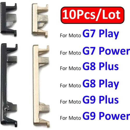 10Pcs/Lot, New For Moto G9 G7 Power G8 Plus Play / G8 Power Lite Power Button ON OFF Volume Up Down Side Button Key