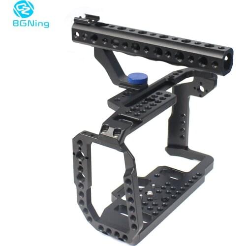 BGNing Camera Cage Video Film Movie Making Cage with Quick Release 1/4 Inch 3/8 Inch Shoe Mount for Camera 4K/6K BMPCC 4K 6K