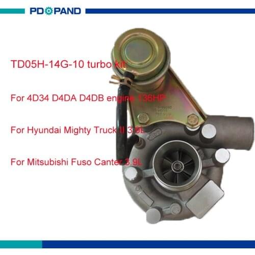 Turbo charger kit TD05H-14G-10 for Mitsubishi Fuso Canter 3.9L 4D34T diesel engine 136HP 28230-45100 49178-03122 49178-03123