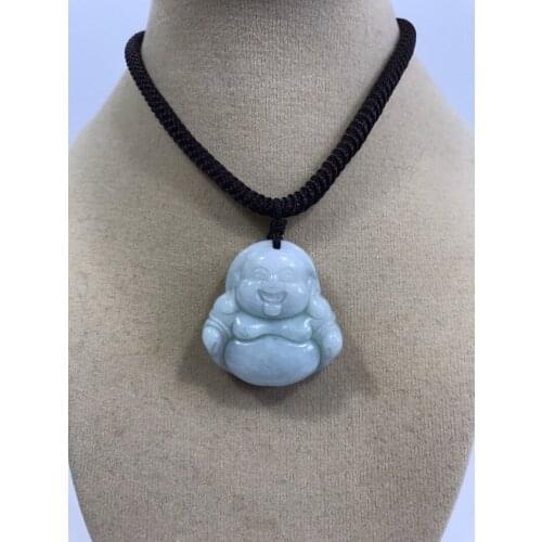 Hot Selling White Natural Men Women Hand-Carved Jade Pendant Fashion Boutique Fashion Jewelry Charm Necklace Gifts
