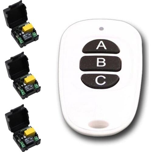 Hot Sale New RF Mini Wireless Remote Light Control AC 220 V 1 CH 1* Receiver+1*Transmitter Lamp 315/433mhz