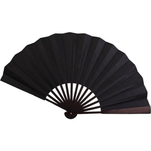 MagiDeal Elegant Handy Mens Spun Silk Blank Hand Fan Calligraphy Writing Dancing Folding Fan for Birthdays Graduation Wedding