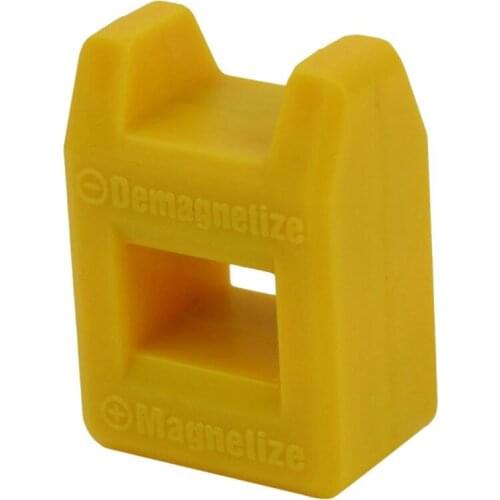 Screwdriver Magnetizer Degaussing Demagnetizer Magnetic Practical Pick Up Tool Yellow