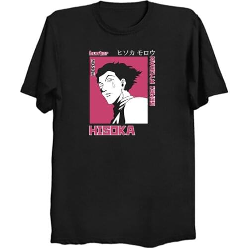 Men T-shirt Tops Kawaii Hunter X Hunter Tshirt Killua Zoldyck T-shirt Crew Neck Fitted Soft Anime Manga Tee Shirt Clothes