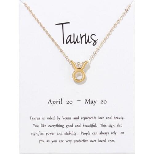 12 Constellations Necklace Pendant Aries Gemini Taurus Leo Virgo Libra Scorpio Sagittarius Capricorn Aquarius Necklaces Jewelry