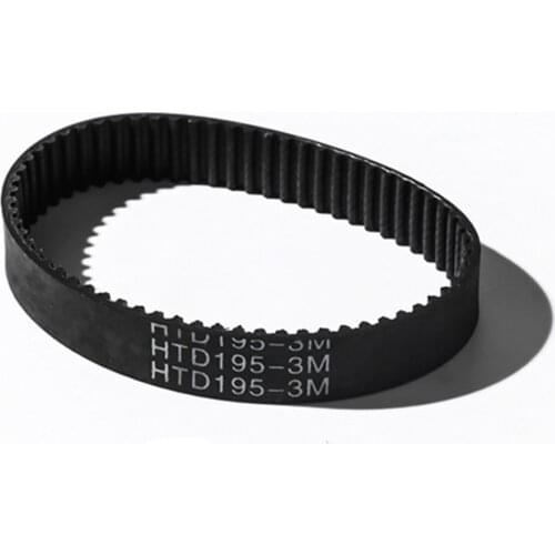 HTD3M Timing Belt, Length 186/189/195/198/201/207/213/216/225/228/240mm, Width 6/10/15mm, Rubber HTD3M Synchronous Belt