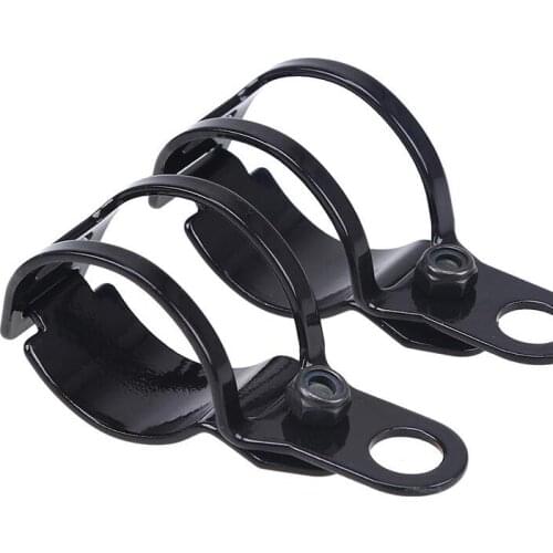 Silver/Black Brackets 27mm 28mm 29mm 30mm 31mm Universal Motorcycle Turn Signal Relocation Fork Clamps Mount Light Holder