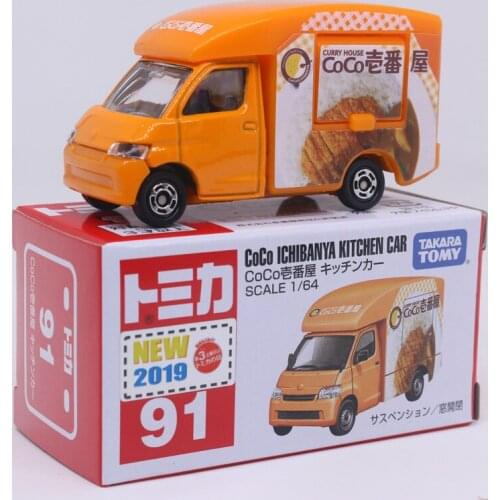 Takara Tomy Tomica No. 91 CoCo ICHiBANYA KITCHEN CAR 1:64 Scale Diecast Vehicle Model Toys #091