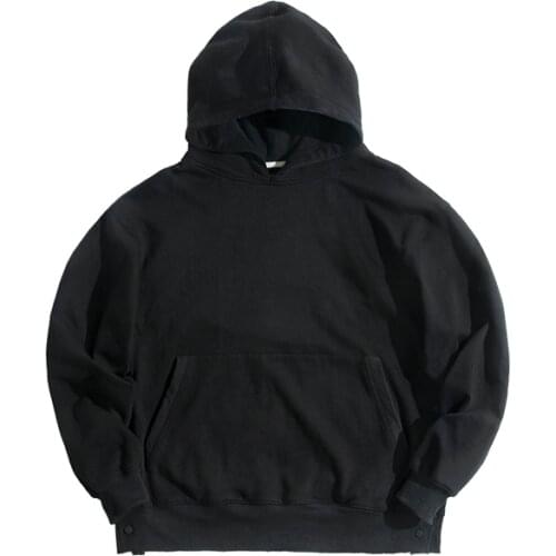 Maden Casual Mens Hooded Sweatshirts Spring Autumn Solid Long Sleeve Cotton Sweatshirt Loose Oversize Coat