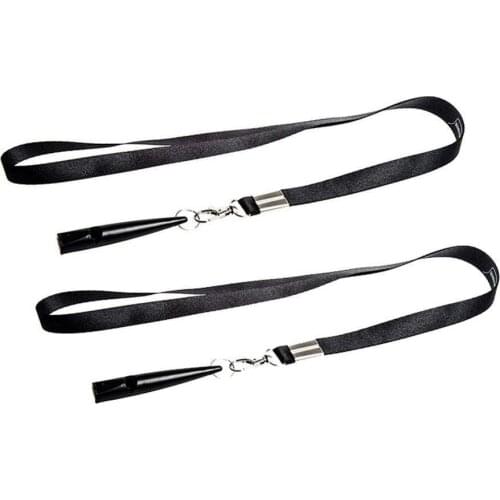 Dog Training Whistles, Dog Whistle 210.5 with Lanyard, Black Dog Whistle for Recall, Barking (2 Pack)