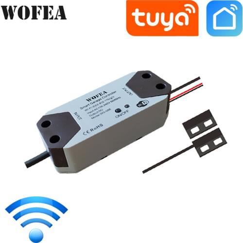 Wofea Universal Smart Garage Door Opener Controller for Assurance+2.0 opener Work With Alexa Echo Google Home No Hub Require