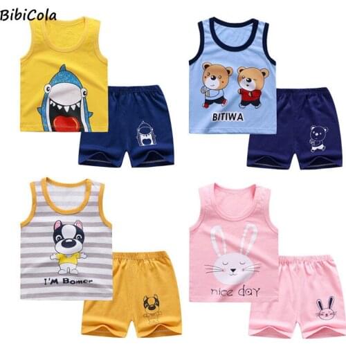 Vest Baby Boys Clothes Suits Girls Clothing Sets T- Shirt+Pants Casual Sport Suits Toddler Sets Toddler Boys Clothing Set