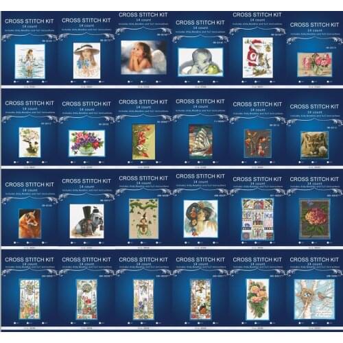 Gold Collection Lovely Nostalgia Counted Cross Stitch Kit Country Winter Snow Coming Home Holiday Christmas